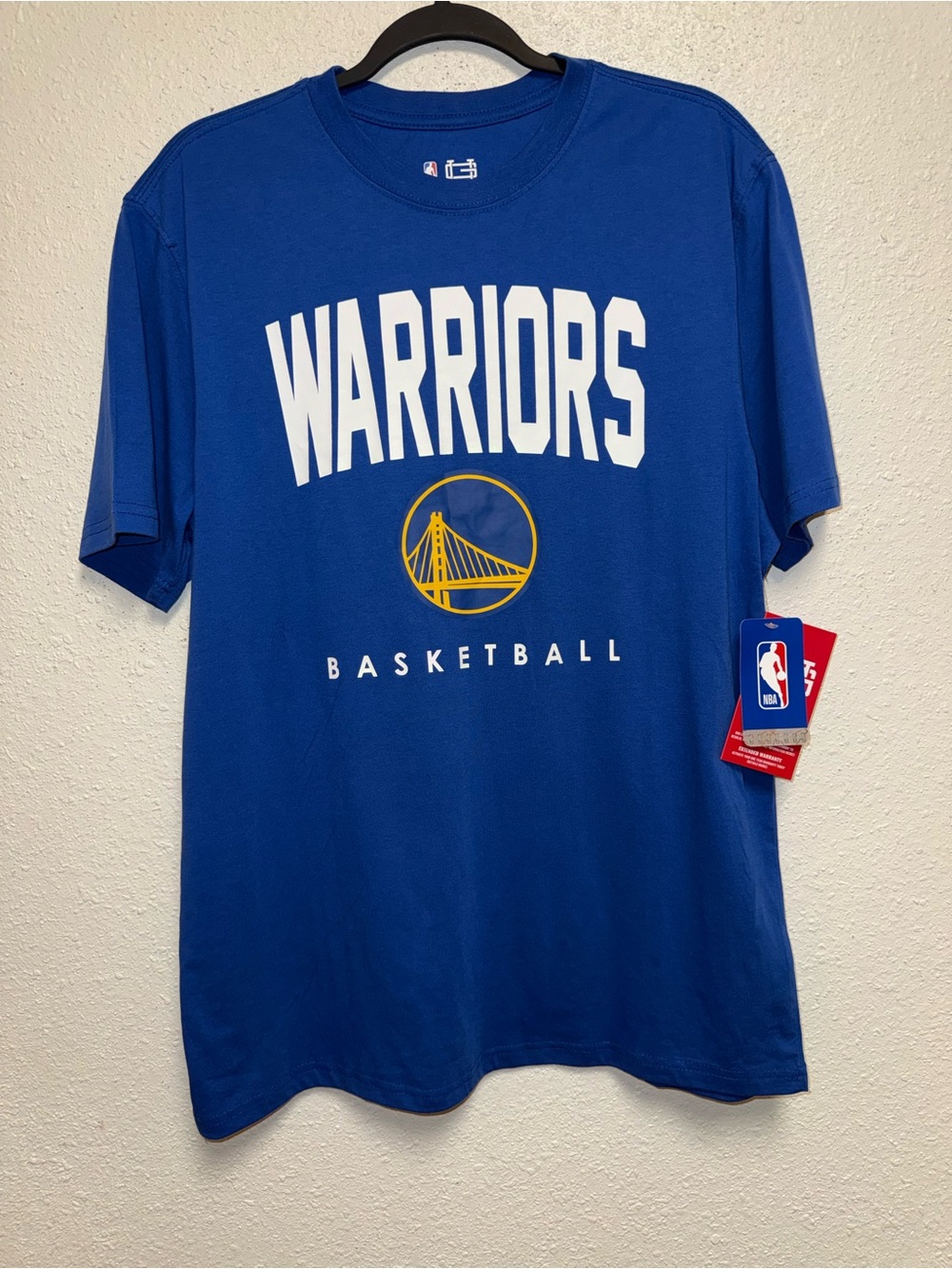 NBA Blue Tee with Red and White Logo